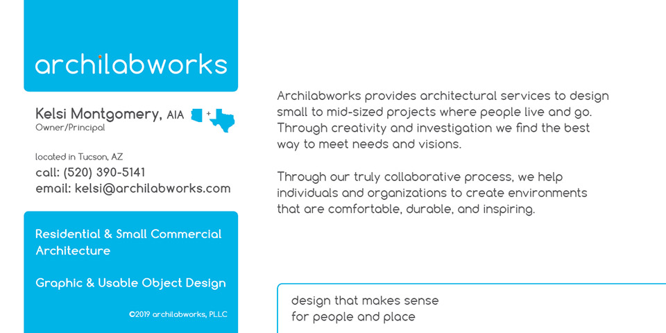 Archilabworks - architecture, graphics, and usable objects - Tucson, AZ